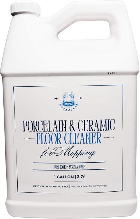 Auraclean Porcelain & Ceramic Tile Floor Cleaner Concentrate for mopping - 1 Gallon